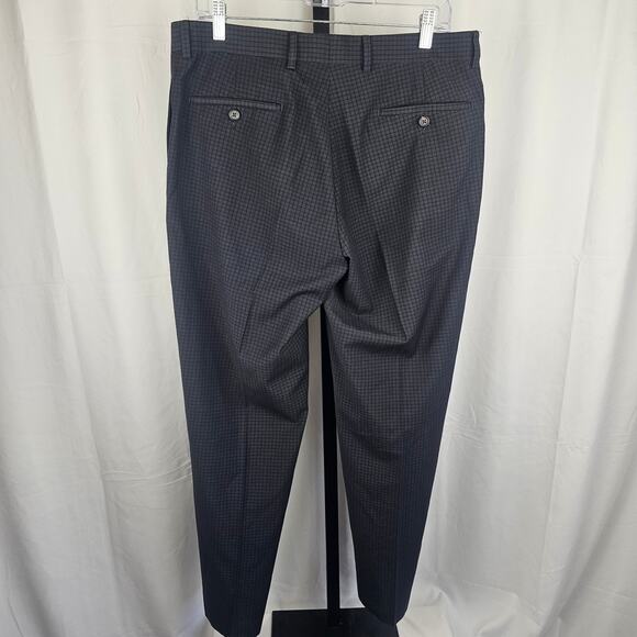 Vintage Y2K Ralph Ralph Lauren Wool Dress Pants 35x30 Check Pattern USA Made - Picture 3 of 4